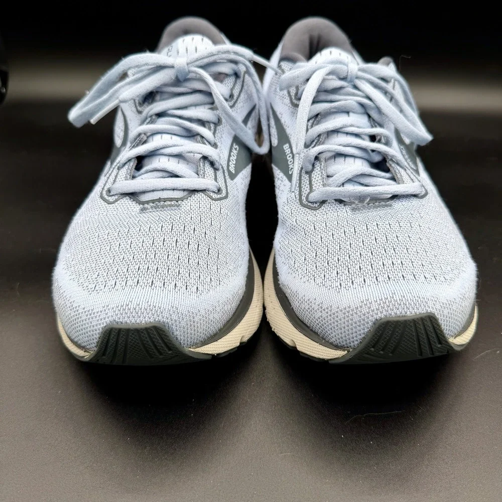 Brooks Glycerin 18 Womens 9.5 Wide Running Shoes Light Blue Grey 203171D073